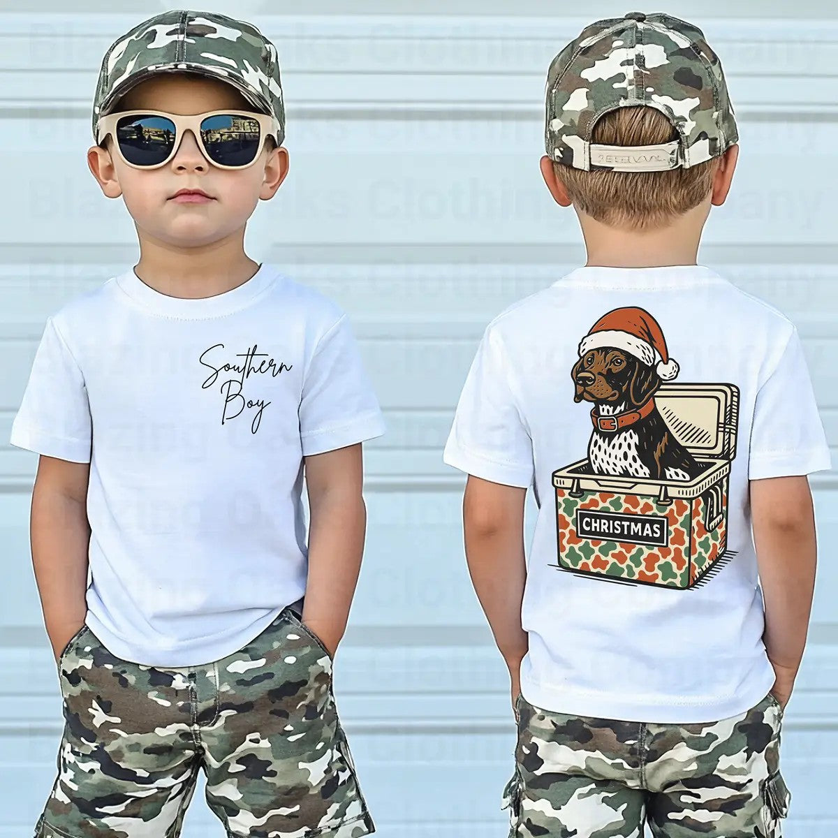 Boy's Dog Christmas Shirt4-5 week tat