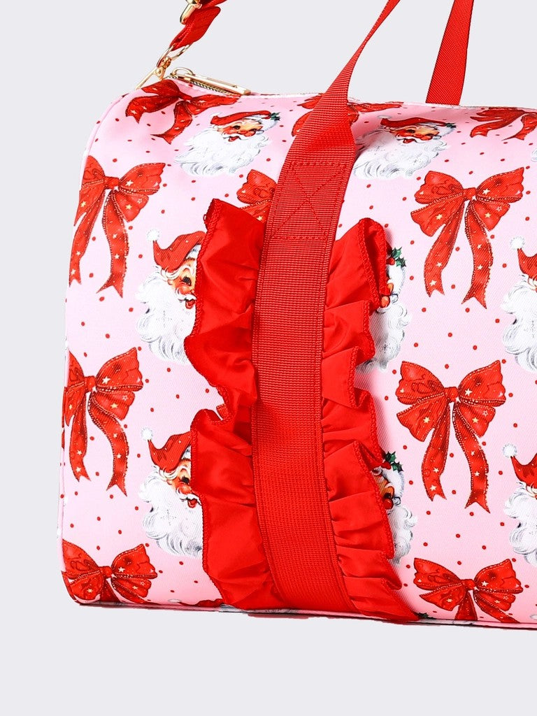 Santa Bow Duffle  2-3 week tat