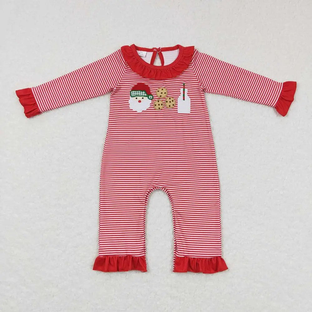 Children's Santa Cookie Smocked Outfit 2-3 week tat  IN CUSTOM BOX SELECT BOY OR GIRL OPTION