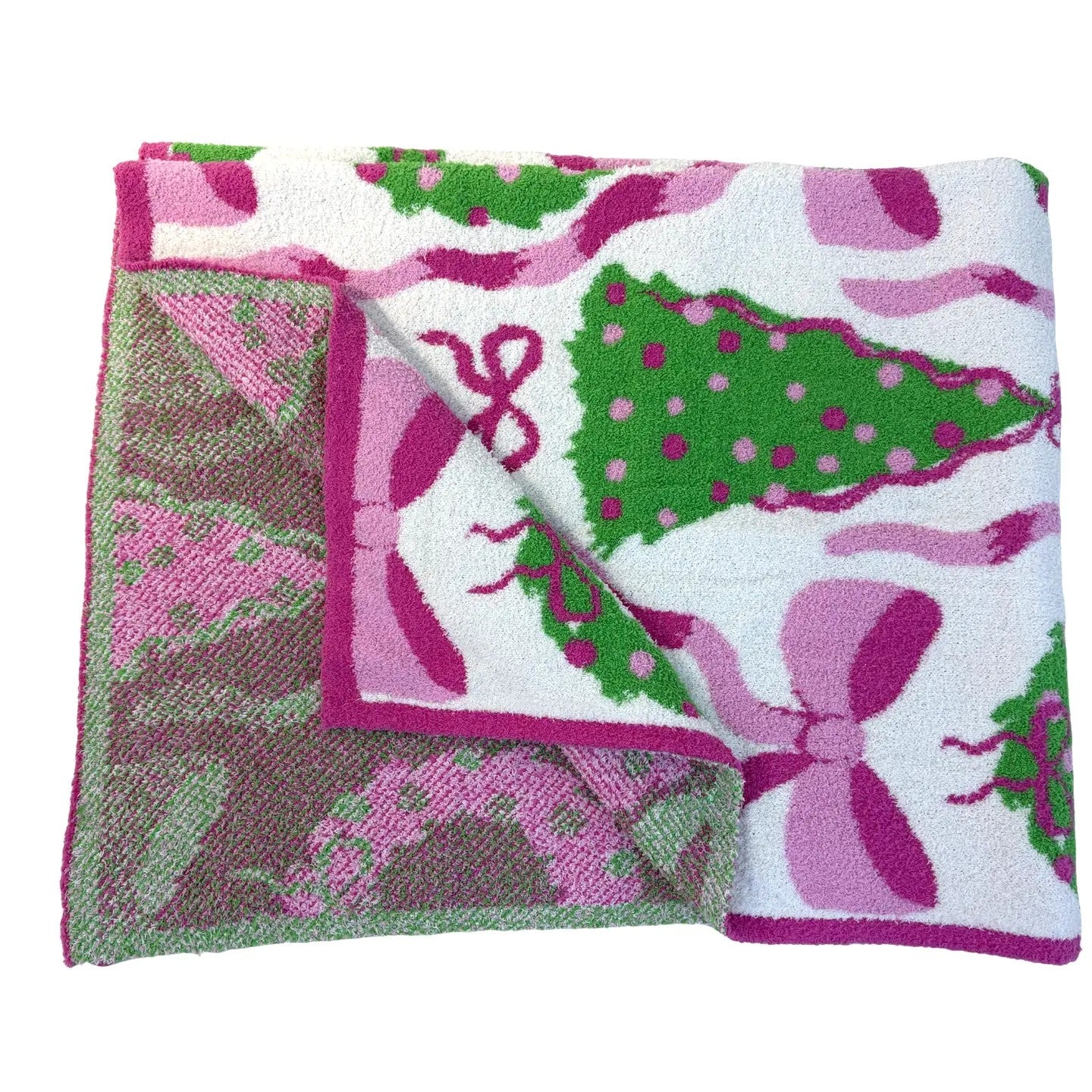 Tree and Wreath Luxury Christmas Throw 1-2 week tat