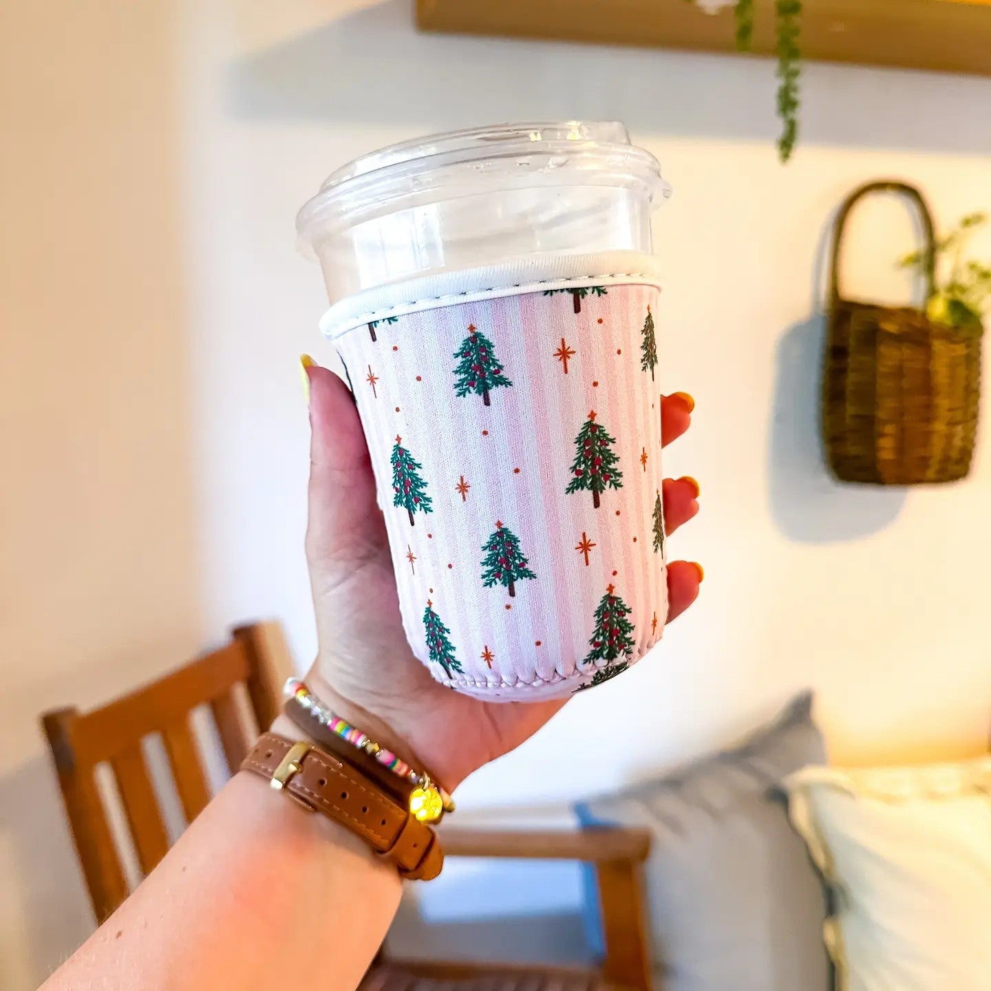 Vintage Christmas Coffee Sleeve 2-3 week tat