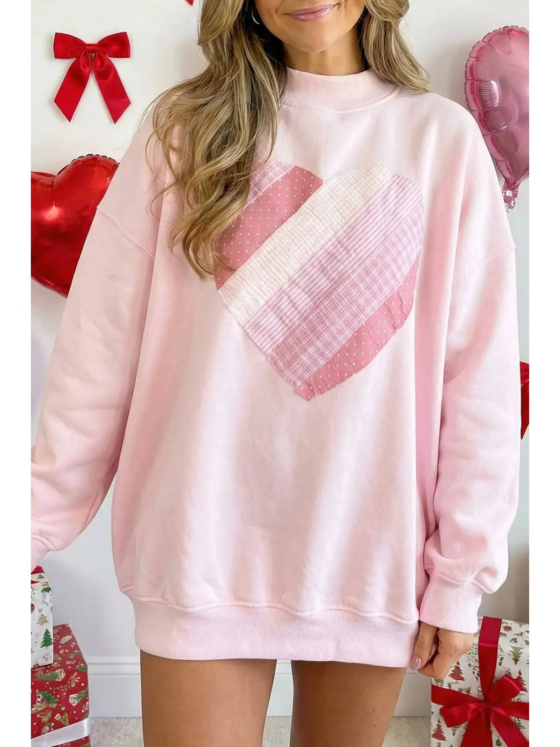Women's  Patchwork Heart Shirt 2-3 week tat