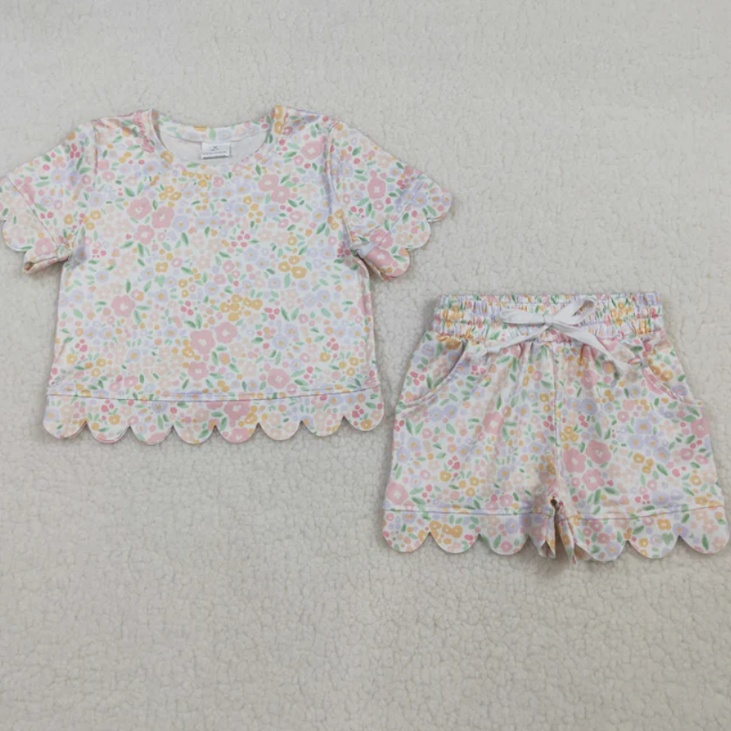 Girl's Floral Set 2-3 week tat