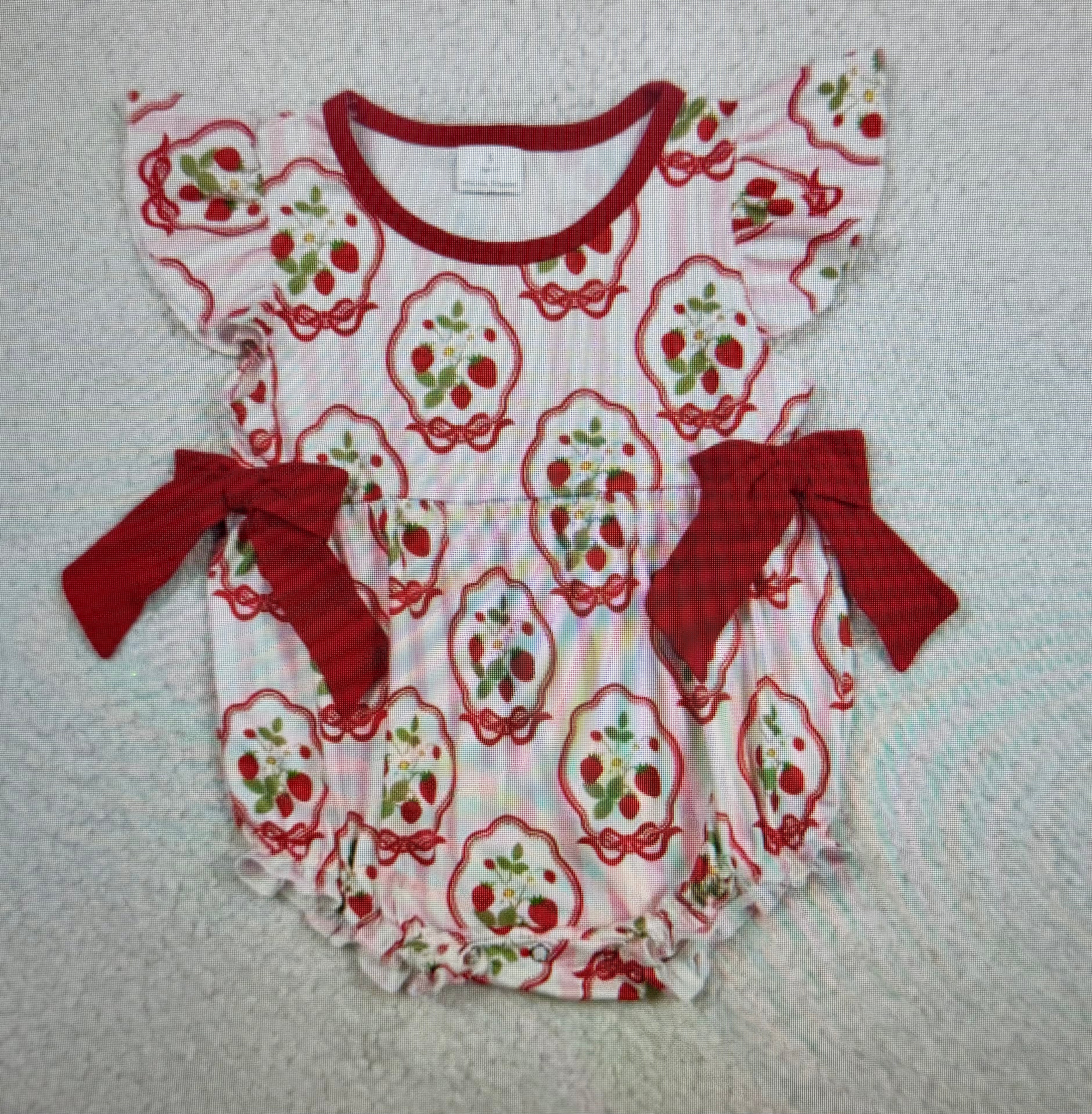 Girl's Cherry Romper 1-2 week tat