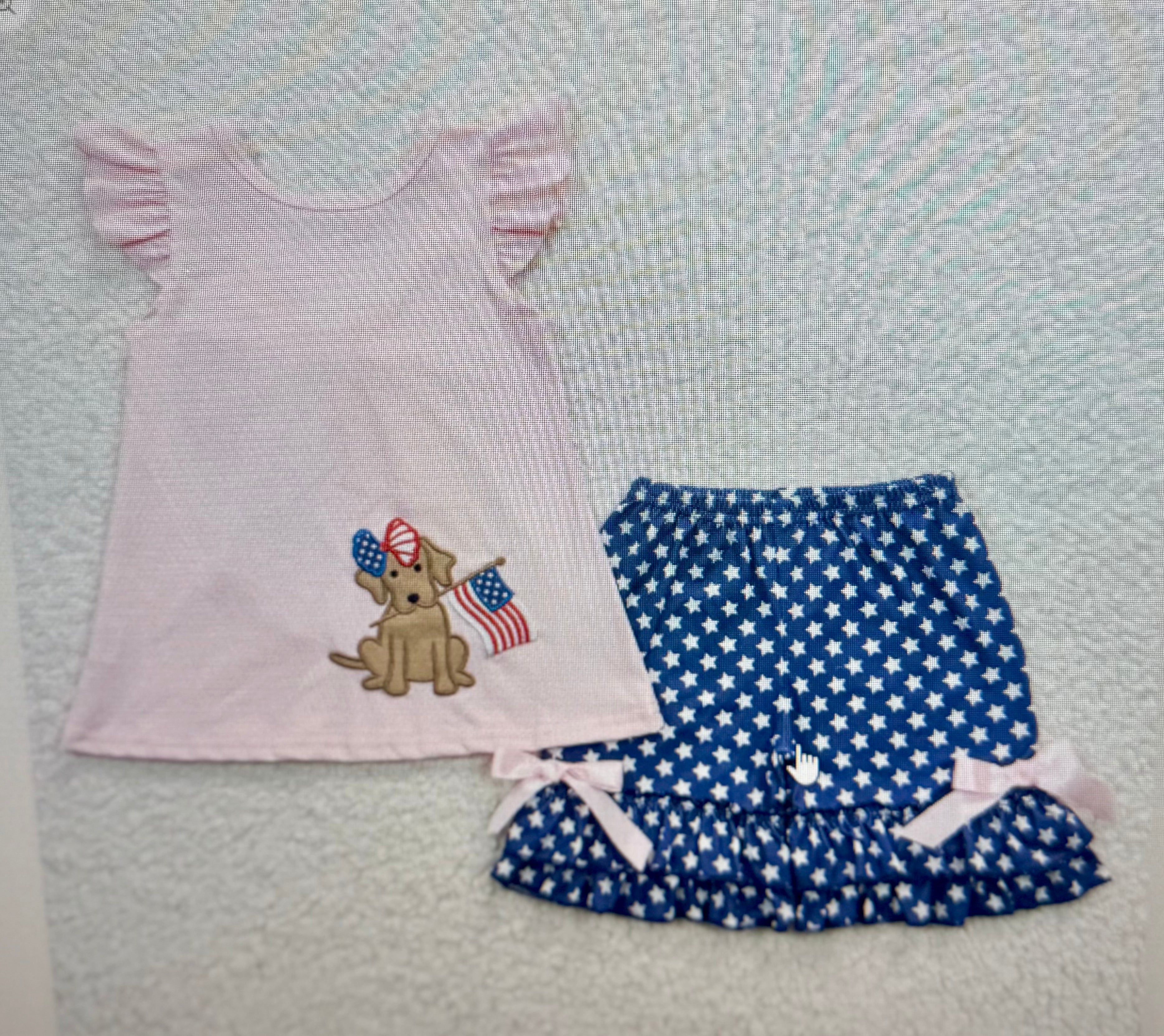 Boy's & Girl's patriotic Outfit 1-2 week tat