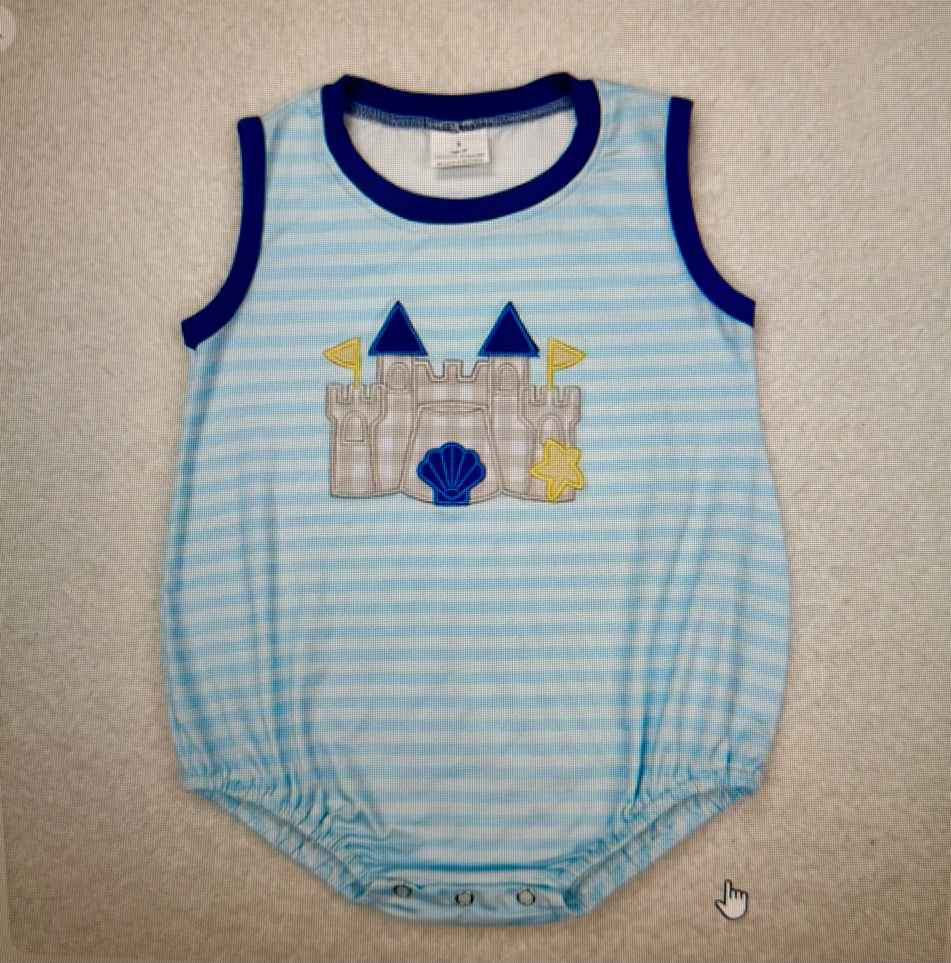 Boy's Beach Romper 1-2 week tat