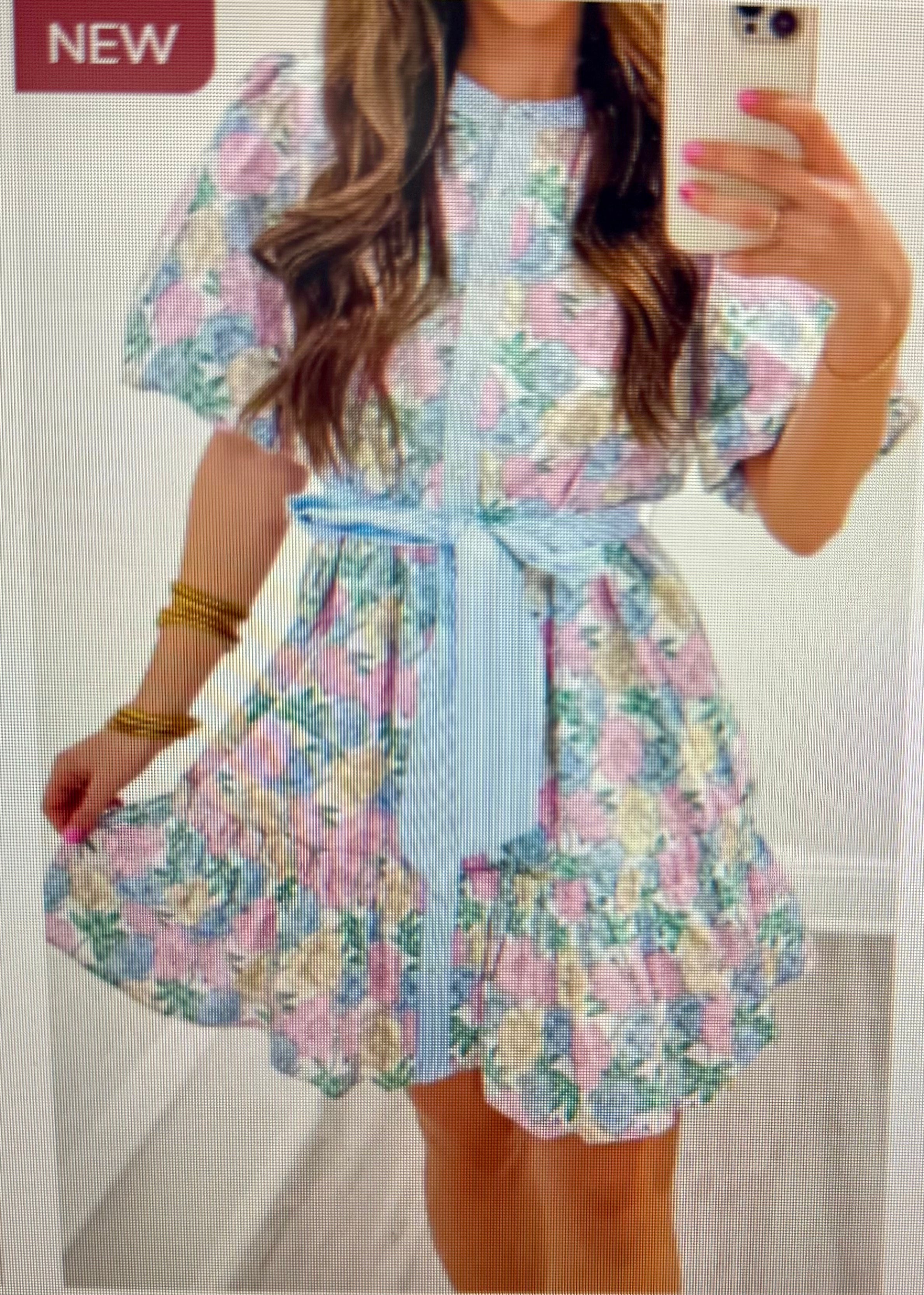Women's Floral Tie Dress 3-4 week tat