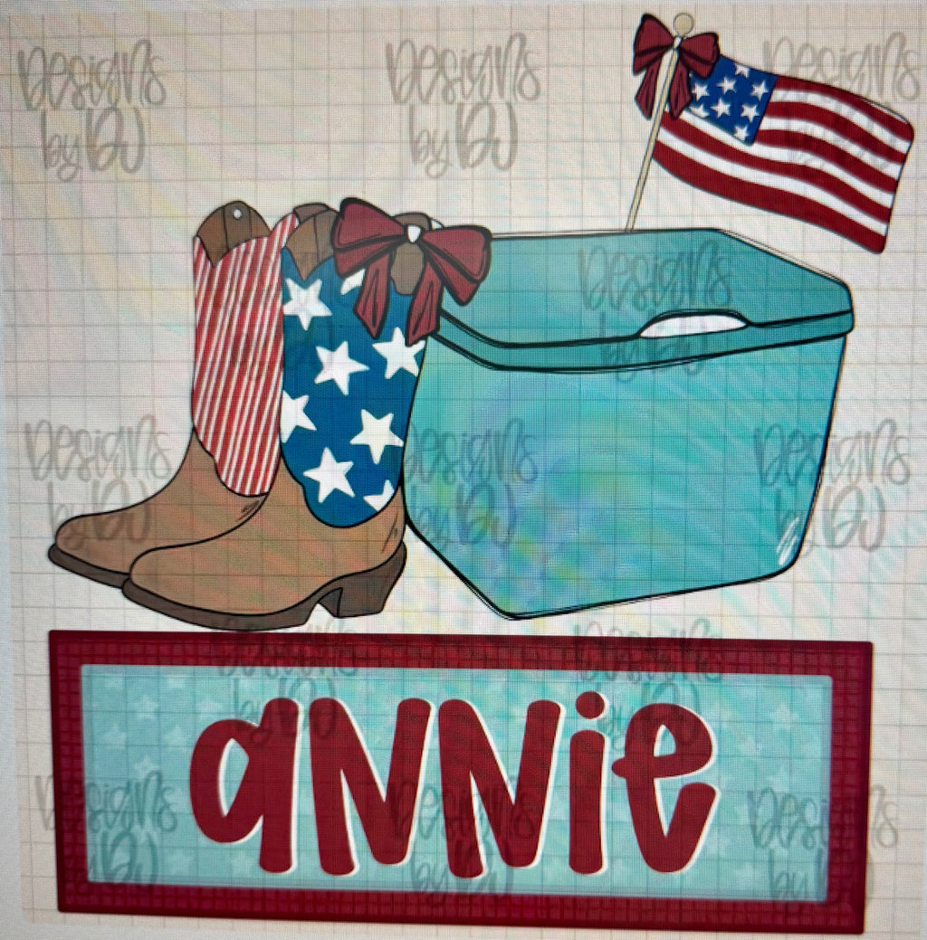 Boy's & Girl's Patriotic Personalized Shirt 1 week tat