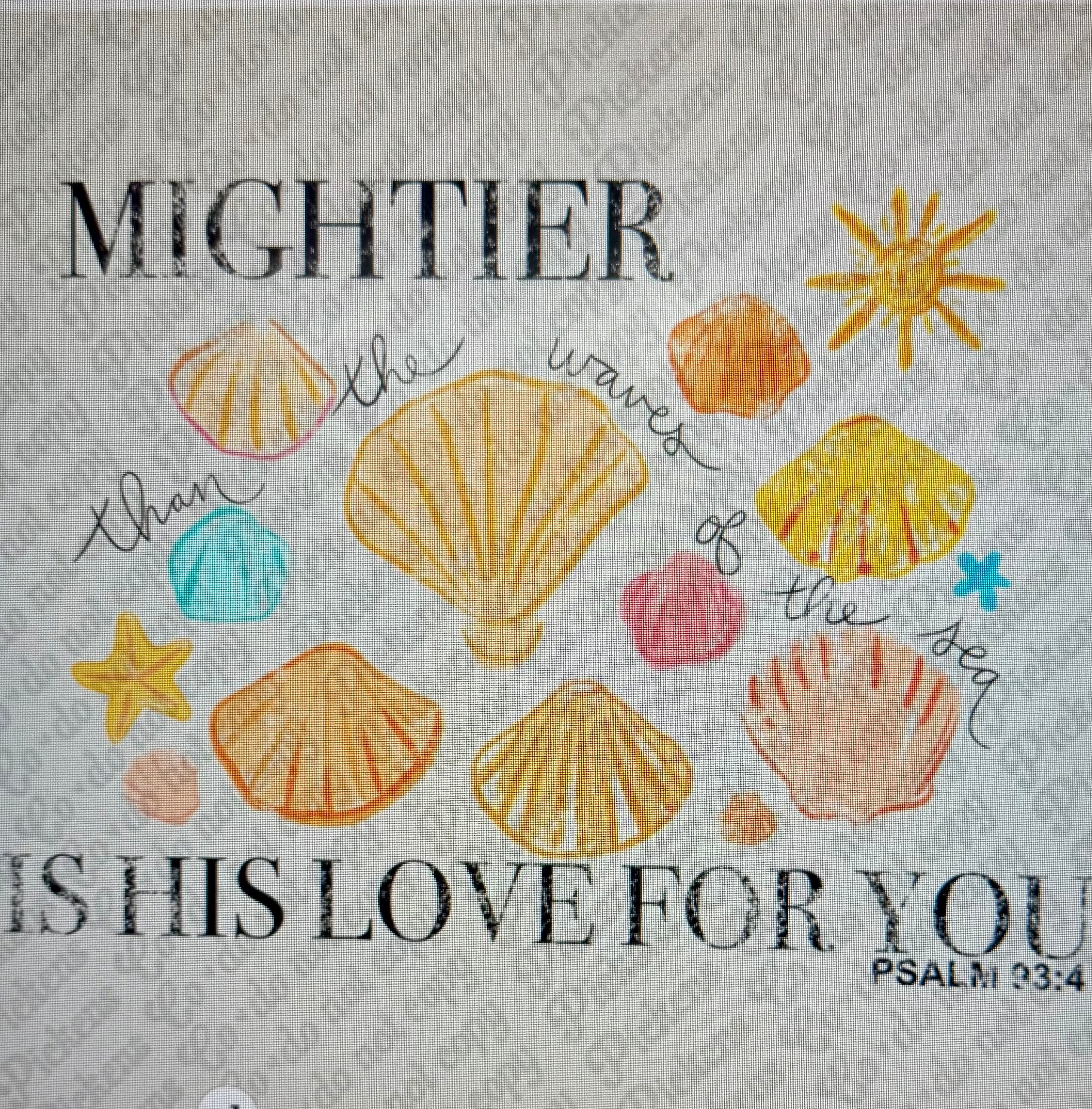 Mightier Is His Love Women's Shirt 1 week tat