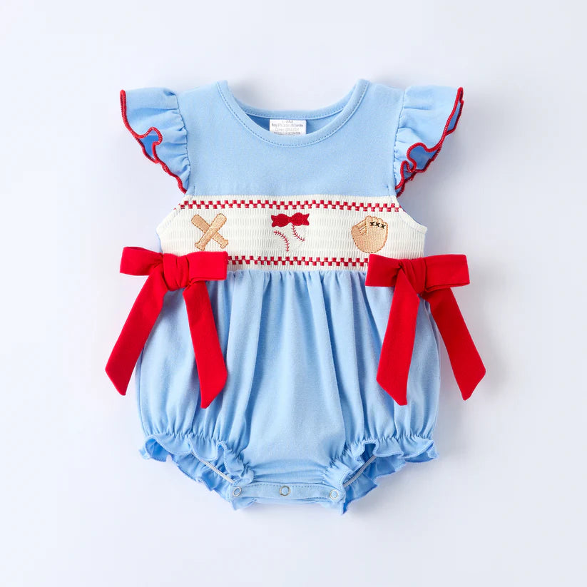 Girl's Baseball Romper 1-2 week tat