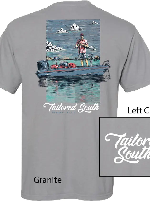 Men's Bass Fishing Shirt 3-4 week tat