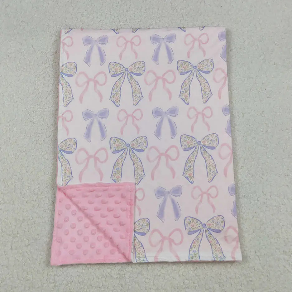Bow Baby Girl Blanket 1-2 week tat