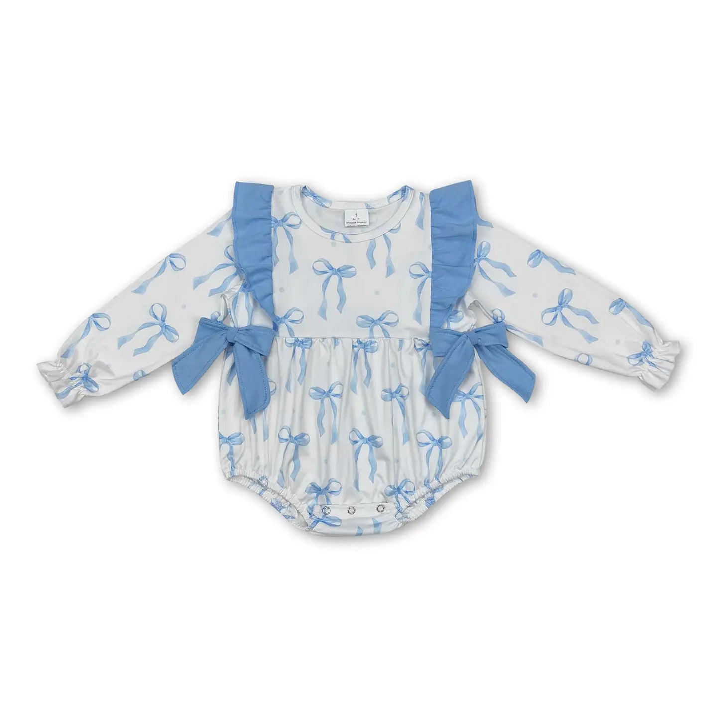 Blue Bow Girl's Outfits 1-2 week tat