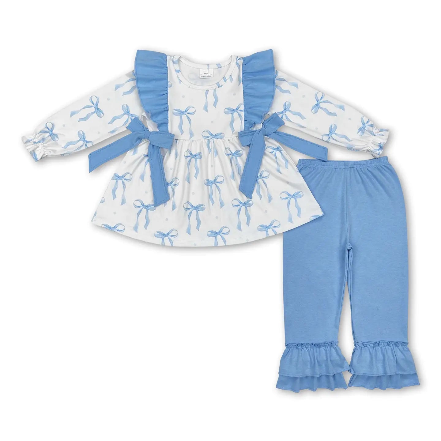 Blue Bow Girl's Outfits 1-2 week tat