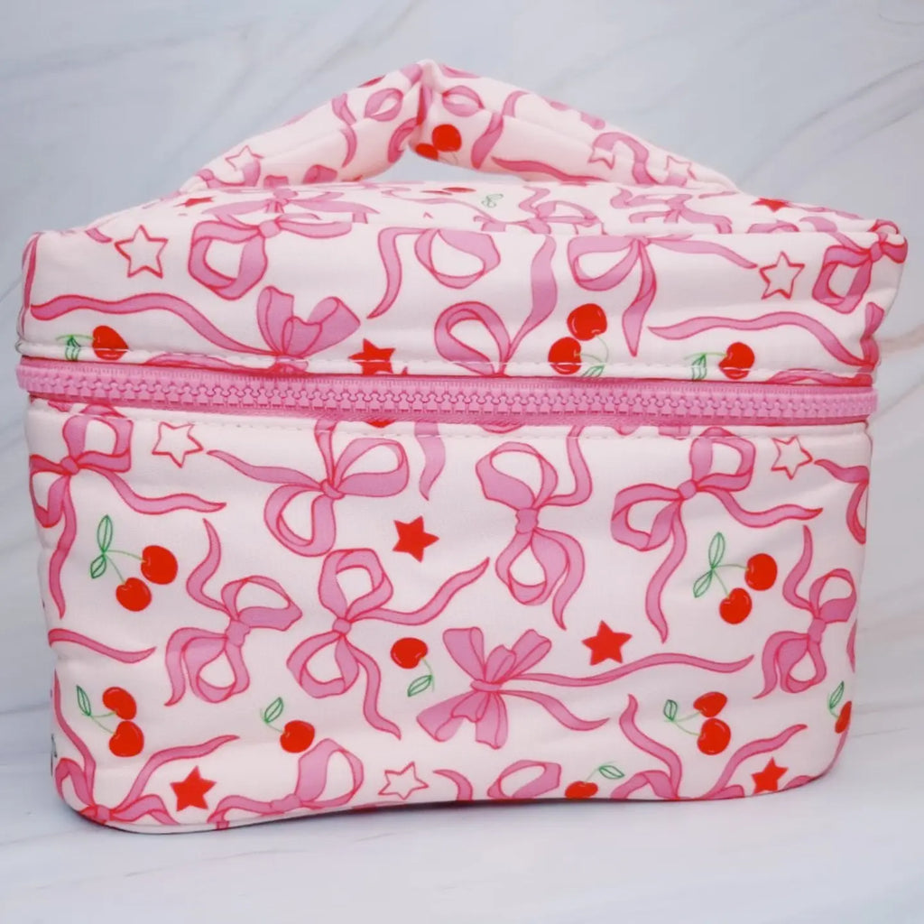 Bow Zipper Makeup Bag 1-2 week tat