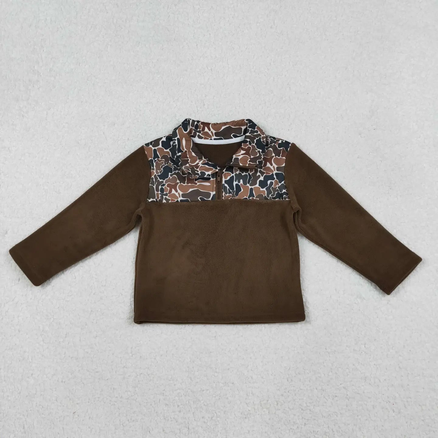 Boy's Camo Pullover 1-2 week tat
