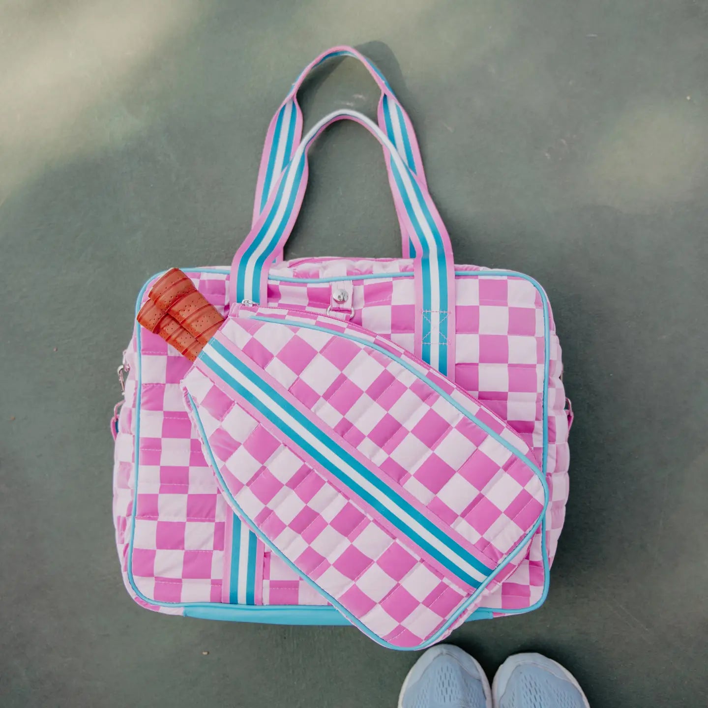 Checkered Pickleball Bag  1-2 week tat