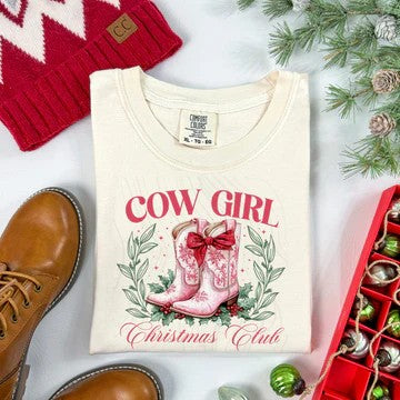 Women's Cowgirl Christmas Shirt 5-7 day tat