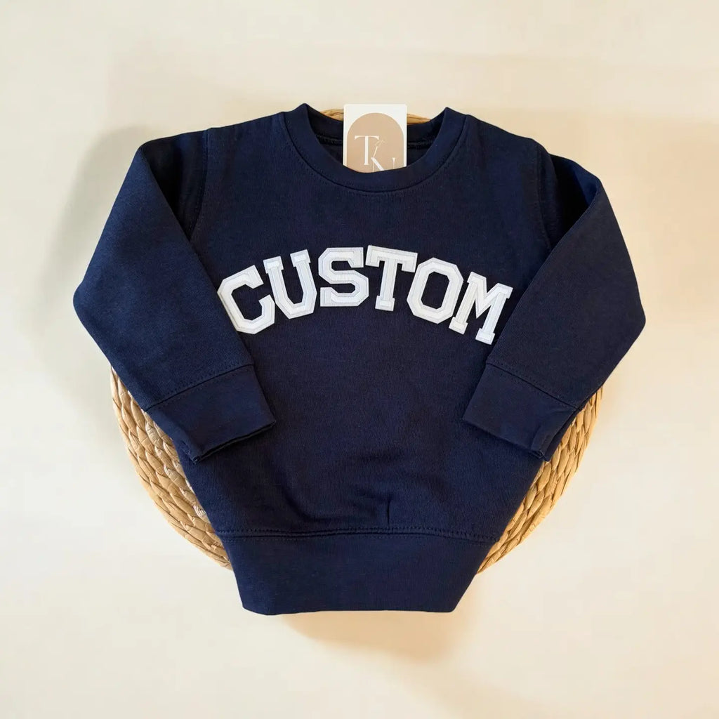 Custom Toddler Crewneck 2-3 week tat (please choose color in personalization box)
