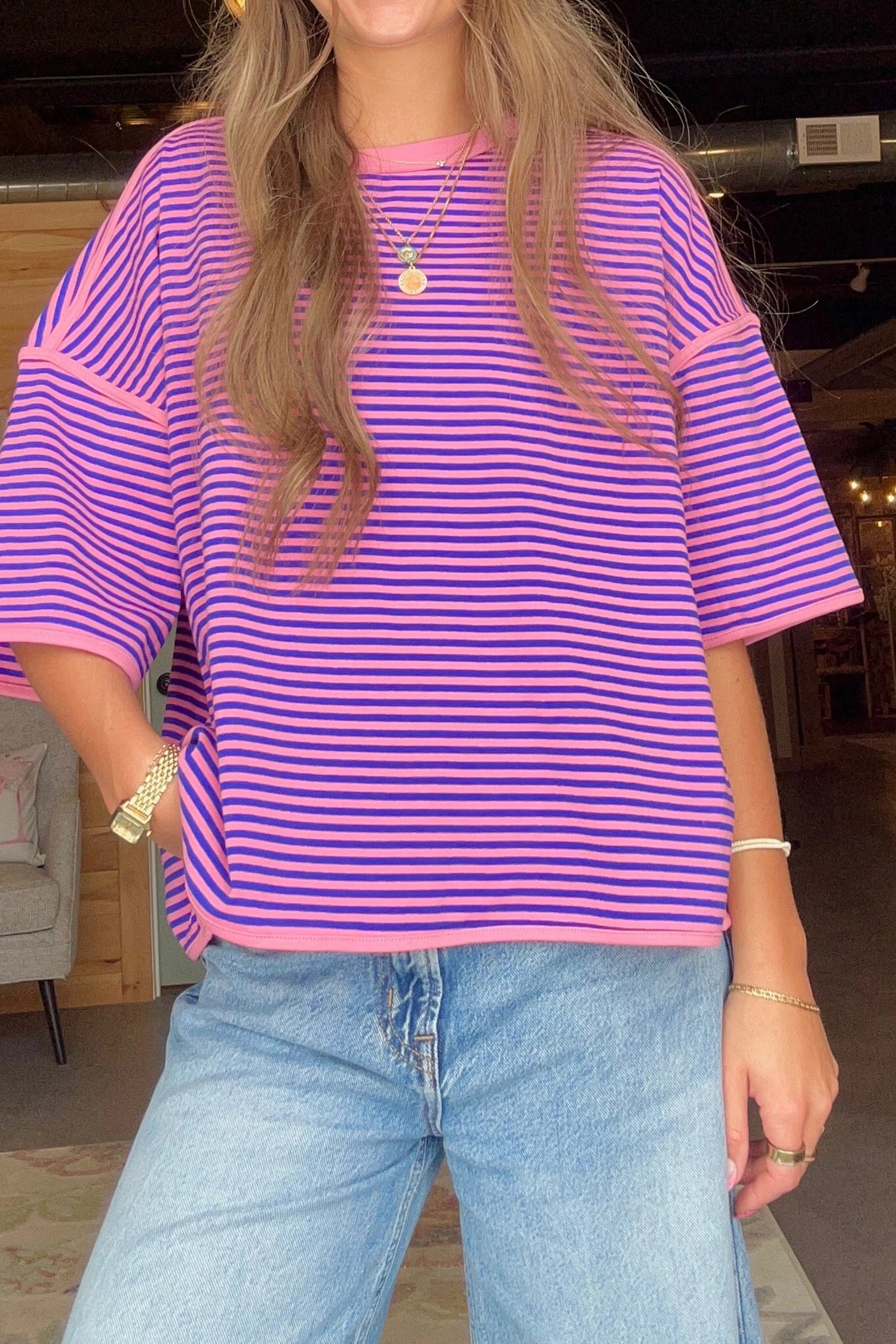 Women's Striped Shirt  3-4 week tat