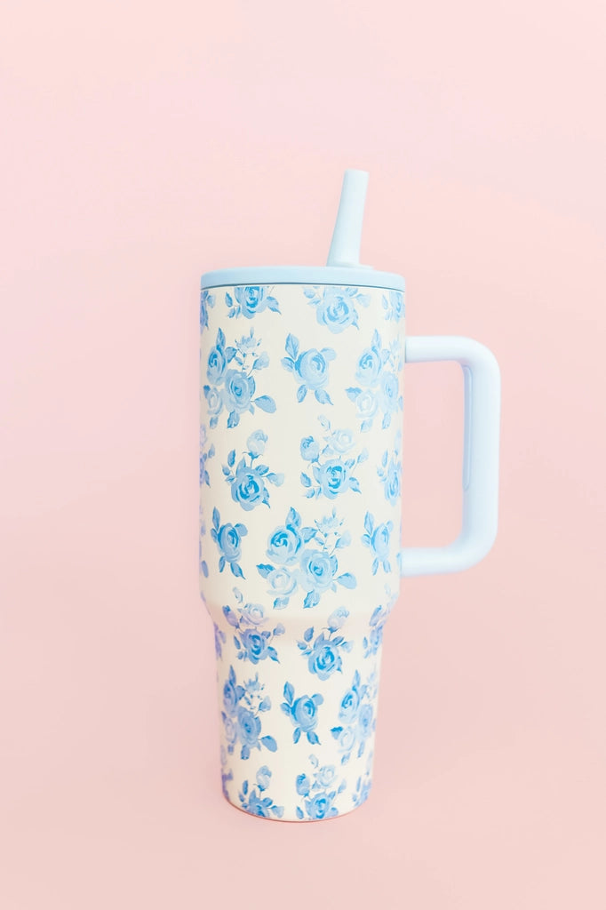 Floral Tumbler 1-2 Week tat