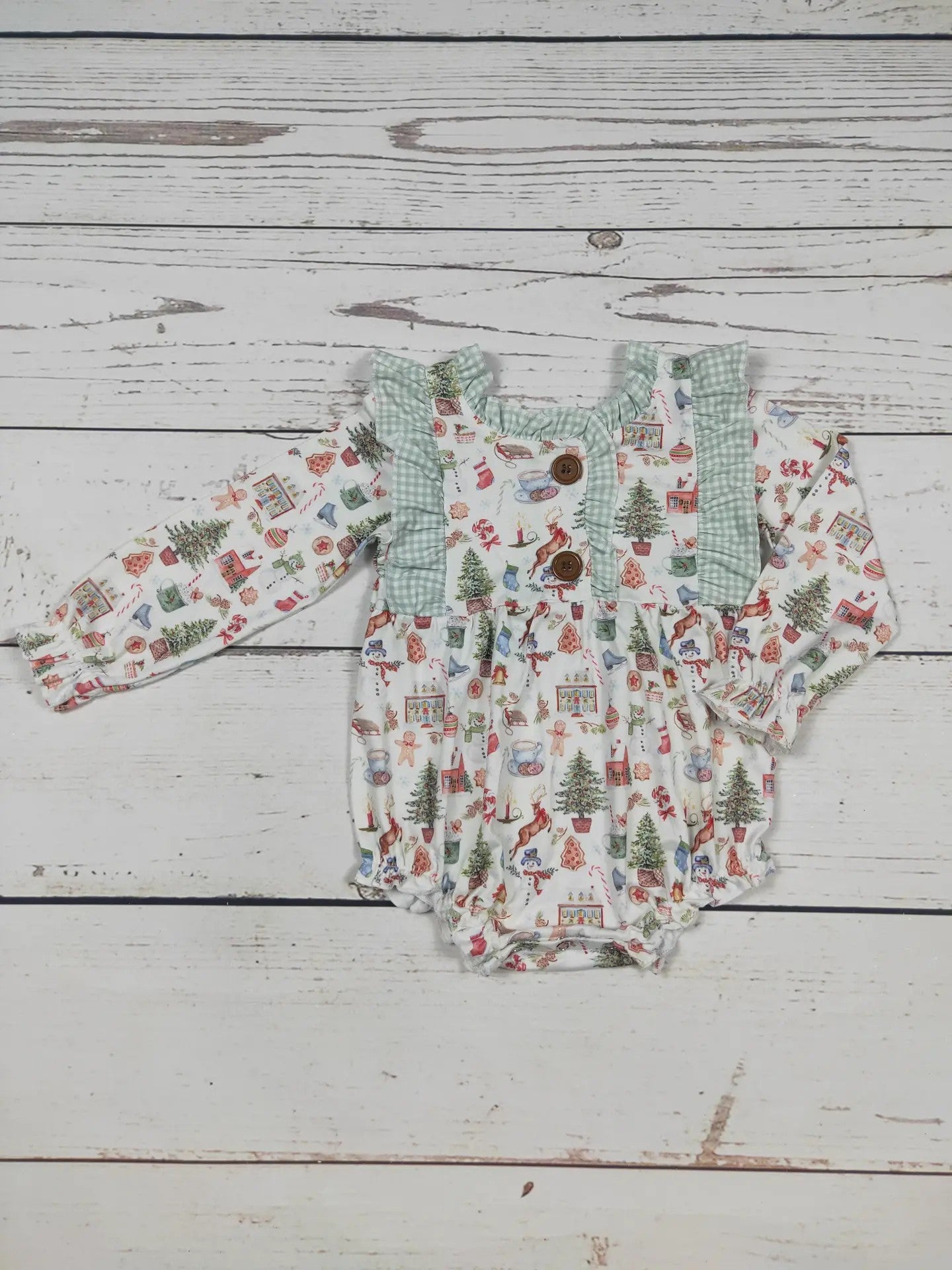 Vintage Girl's Christmas Outfit  1-2 week tat