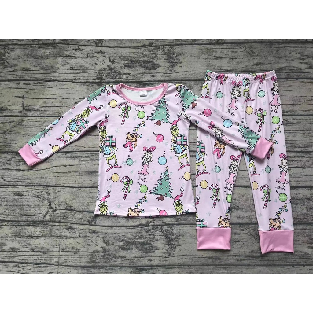 Girl's Grinch Pajamas 2-3 week tat