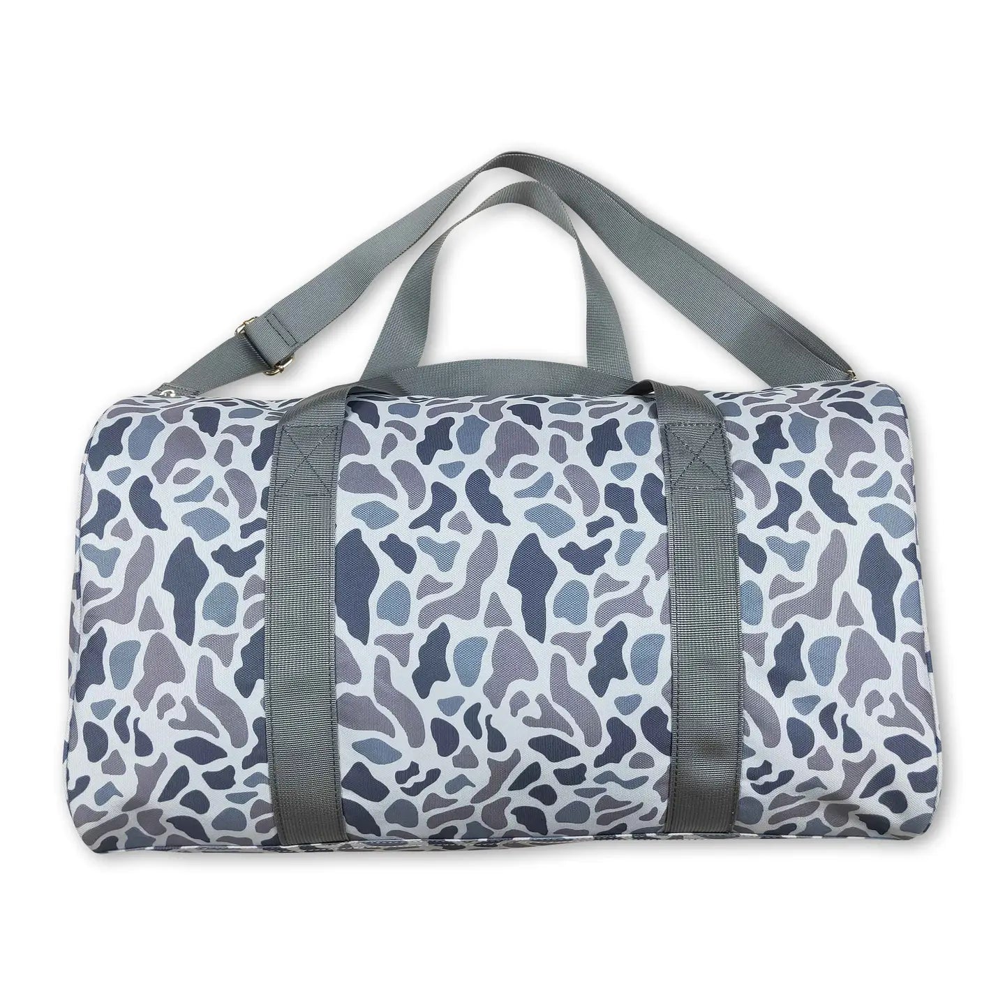 Gray Camo duffle bag 1-2 week tat