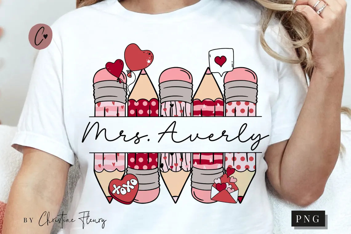 Teacher Valentine Shirt 3-5 day tat
