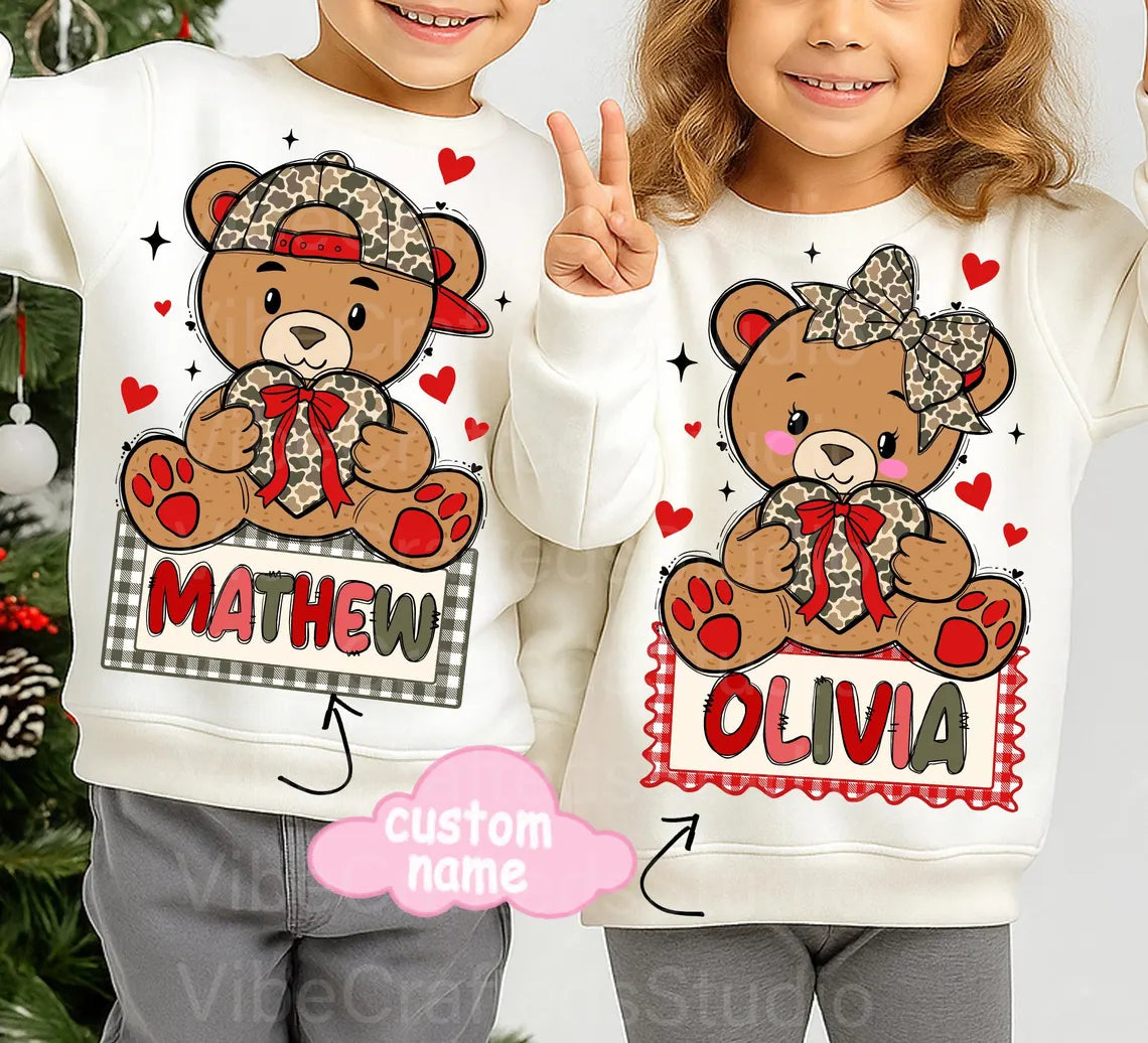 Girl's and Boy's personalized Valentine Shirt 3-5 day tat