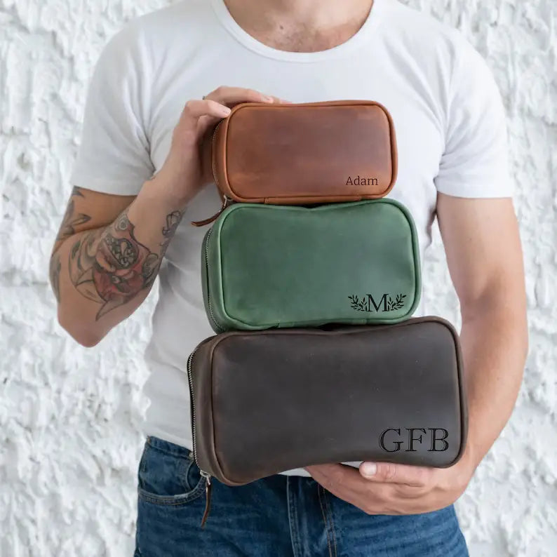 Men's Everything Pouch 1-2 week tat (please choose color and personalization in the customize box)