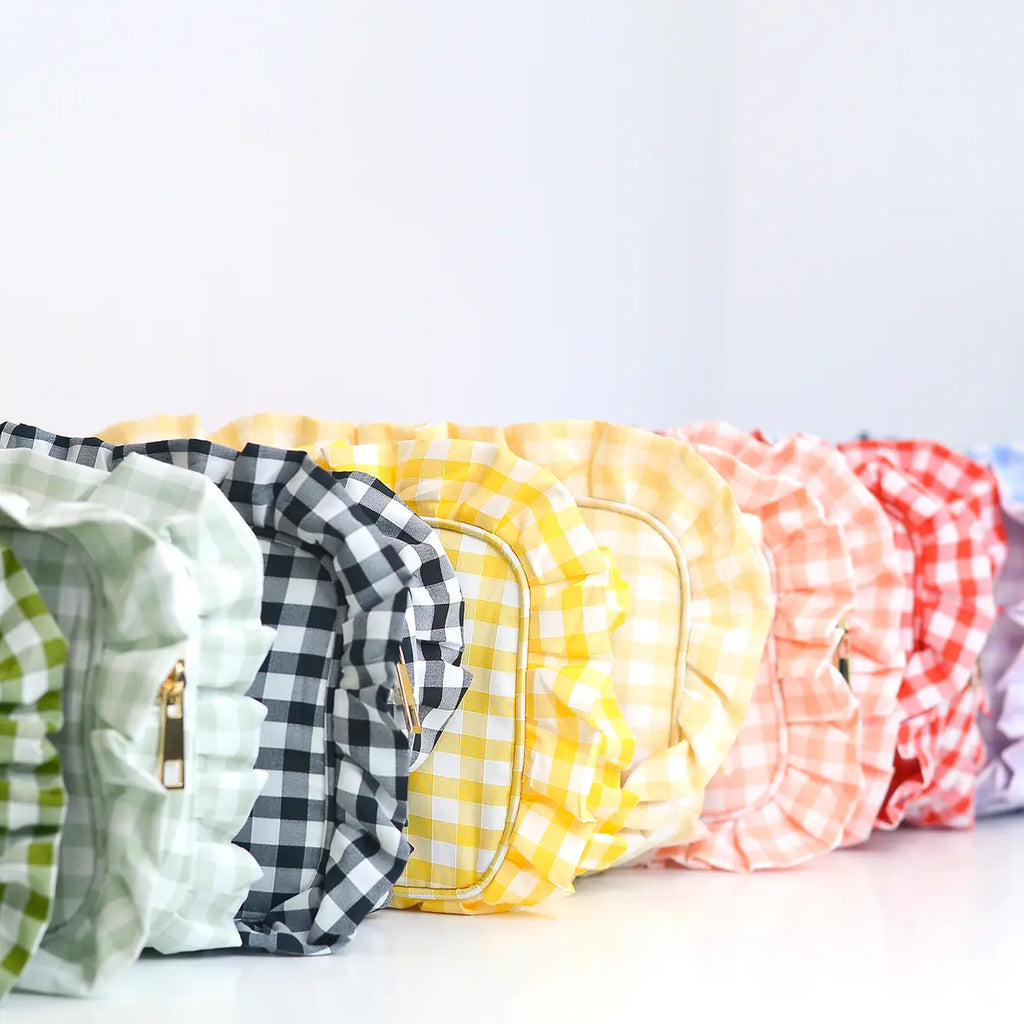 Ruffles Pouches 1-2 week tat (please choose color in personalization box)