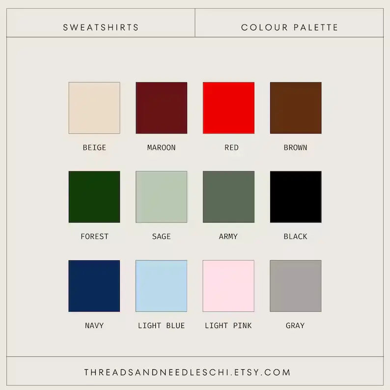 Teacher Sweatshirt 2-3 week tat (please choose color in personalization box)