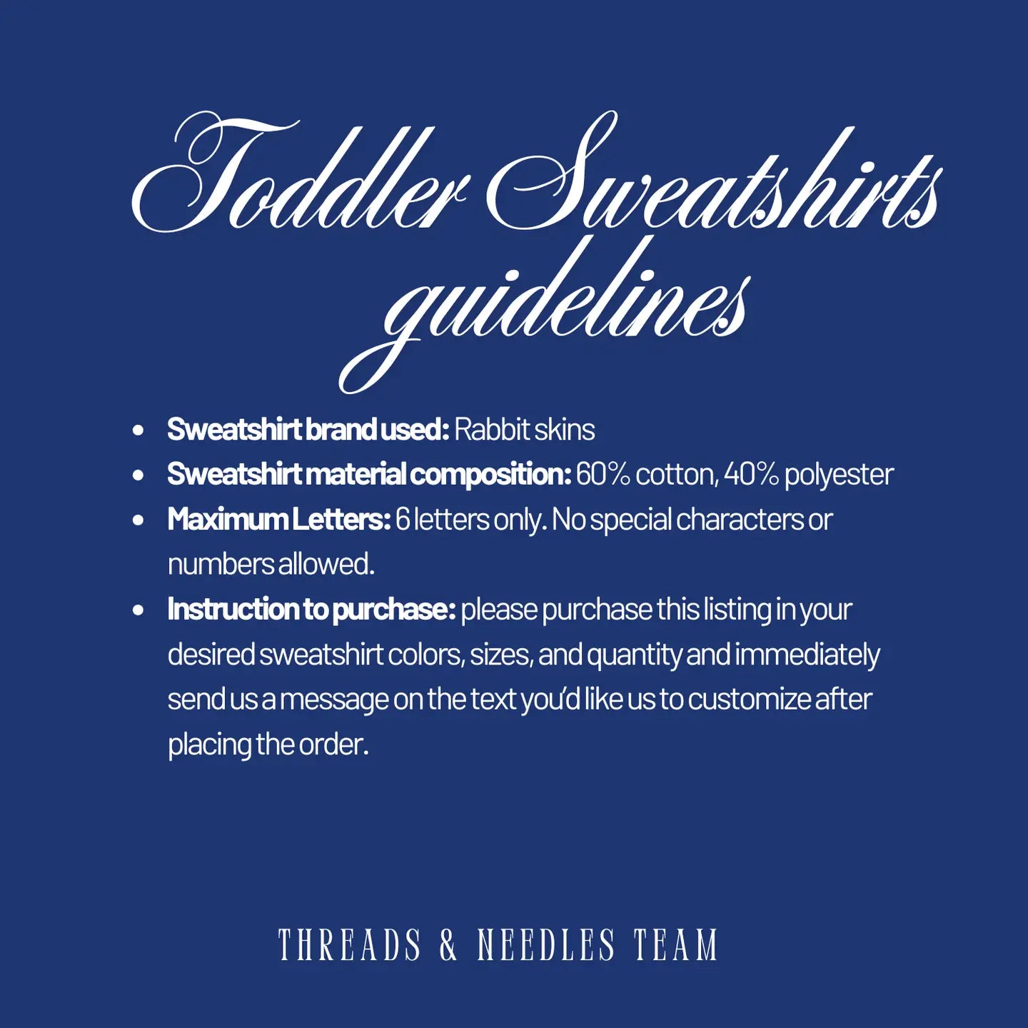 Custom Toddler Crewneck 2-3 week tat (please choose color in personalization box)